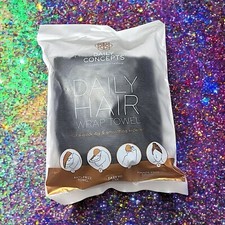 Daily Concepts Daily Hair Wrap Towel In Black Brand New In Package