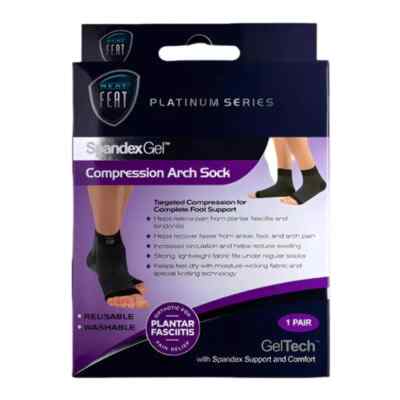 Neat Feat Spandex Gel Comp Arch Sock Large