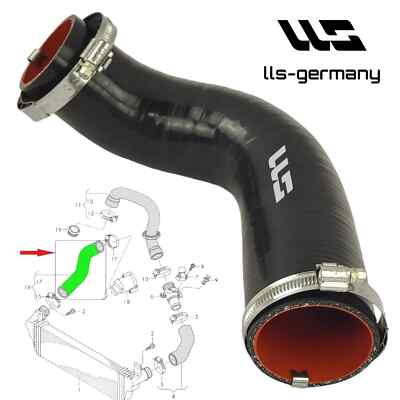 Verstärkter Silikon Ladeluftschlauch für VW T5 MULTIVAN 2.0BITDI 7E0145709A-709D