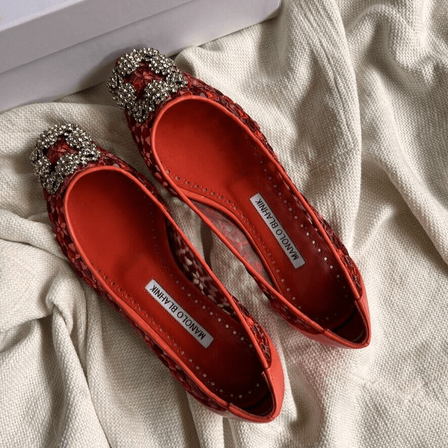 Manolo Blahnik Hangisi フラットシューズ 36 Manolo Blahnik Hangisi フラットシューズ 36