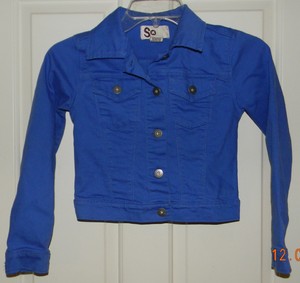 electric blue denim jacket