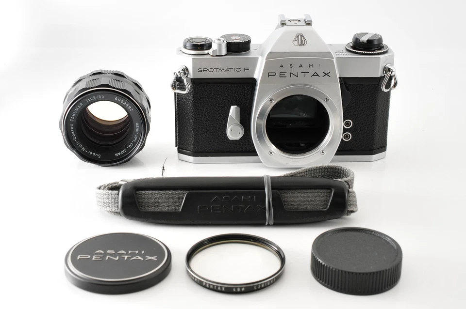 [Mint W / Band] Asahi Pentax SPF Silber Smc Takumar 55mm F/1.8 Linse Aus Japan - Bild 2 von 4