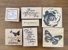 RUBBER STAMP VALENTINES LOT OF 7