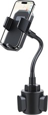 Car Cup Holder Phone Mount 2 in 1 Adjustable 360 Rotation Vehicle Cellphone