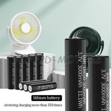 10 Pack 3.7 Volt Rechargeable Batteries High Capacity 3000 mAh Battery