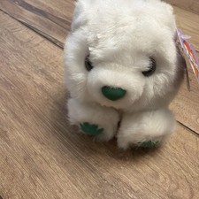 PATTY THE BEAR PUFFKINS By Swibco vintage plush Stuffed Animal /w tags 1998