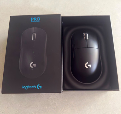 Logitech G PRO Superlight Lightspeed kabellose Gaming-Maus Schwarz in OVP