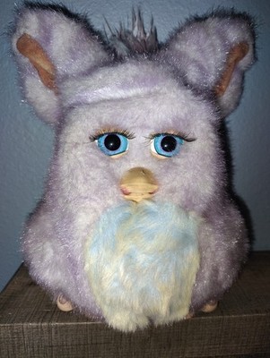 2005 Tiger Hasbro White & Purple Furby Interactive Toys Works   