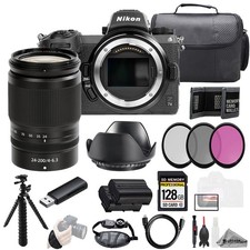 Nikon Z 7II NIKKOR Z 24-200mm f/4-6.3 VR Lens 128GB Ext Bat 3 PC Filter- Kit