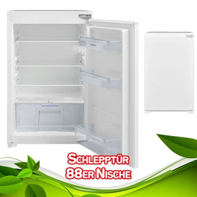 NONAME BY VESTEL Einbaukühlschrank 88cm Nische ohne Gefrierfach Schlepptür 126 L LED Licht leise