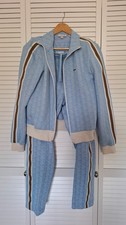 Lacoste Men's Jacquard Paris Tracksuit Light Blue / WhiteM/4