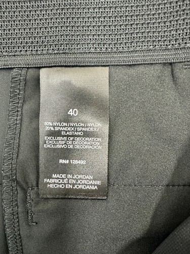 Reebok by Greg Norman Shark Classic Mens Shorts Black Size 40 Stretch Pockets - 第 13/13 張圖片
