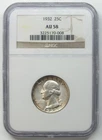 1932 Washington Silver Quarter NGC AU58 Certified Toning Toned - R212