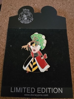 LE 100 Shopping Raging Queen Of Hearts Alice in Wonderland  Treee Pin 