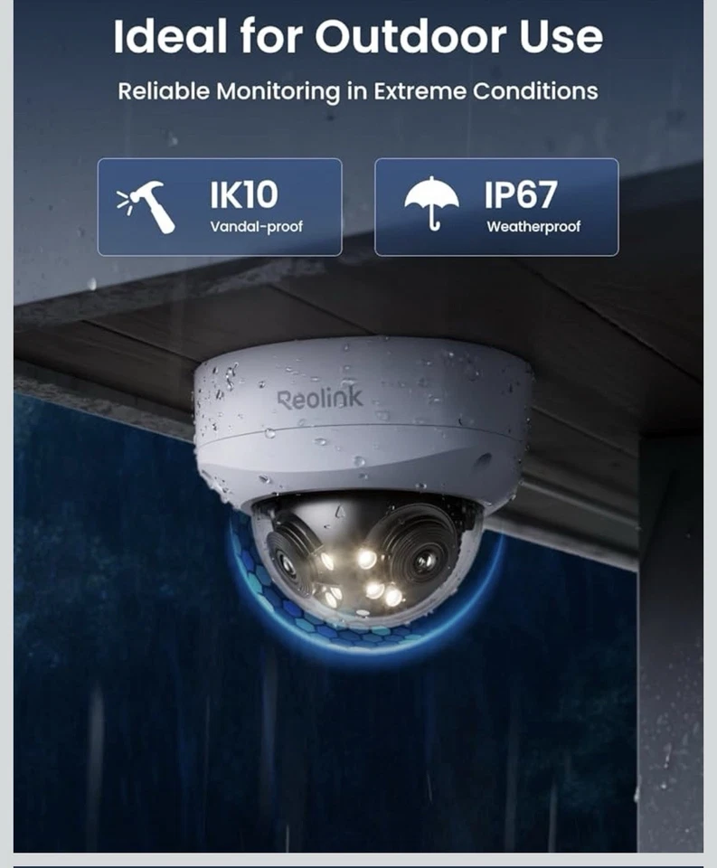 Duo 3V PoE, 16MP UHD Dual-Lens PoE Security Camera with 180° Panoramic, Motio... - Image 2 of 4