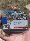 Brandon Clarke Auto RC 2019 Panini Mosaic Fast Break Gold Disco Prizm #/10