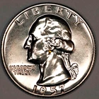 1957 Proof Washington Quarter ~ GEM PF UNC ~ 90% Silver ~ FREE SHIPPING