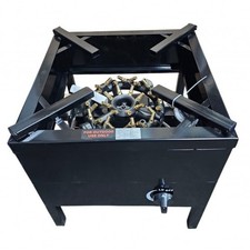 Commercial 32 Jet Cast Iron Burner Cooker Stove Catering Natural Gas BRAND NEW