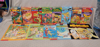 Vintage The Magic School Bus Science Explorations Books VHS Tapes Lot 13 Pcs