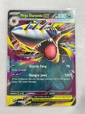 Pokemon Mega Sharpedo Ex 061/094 Phantasmal Flames Double Rare🔥🔥