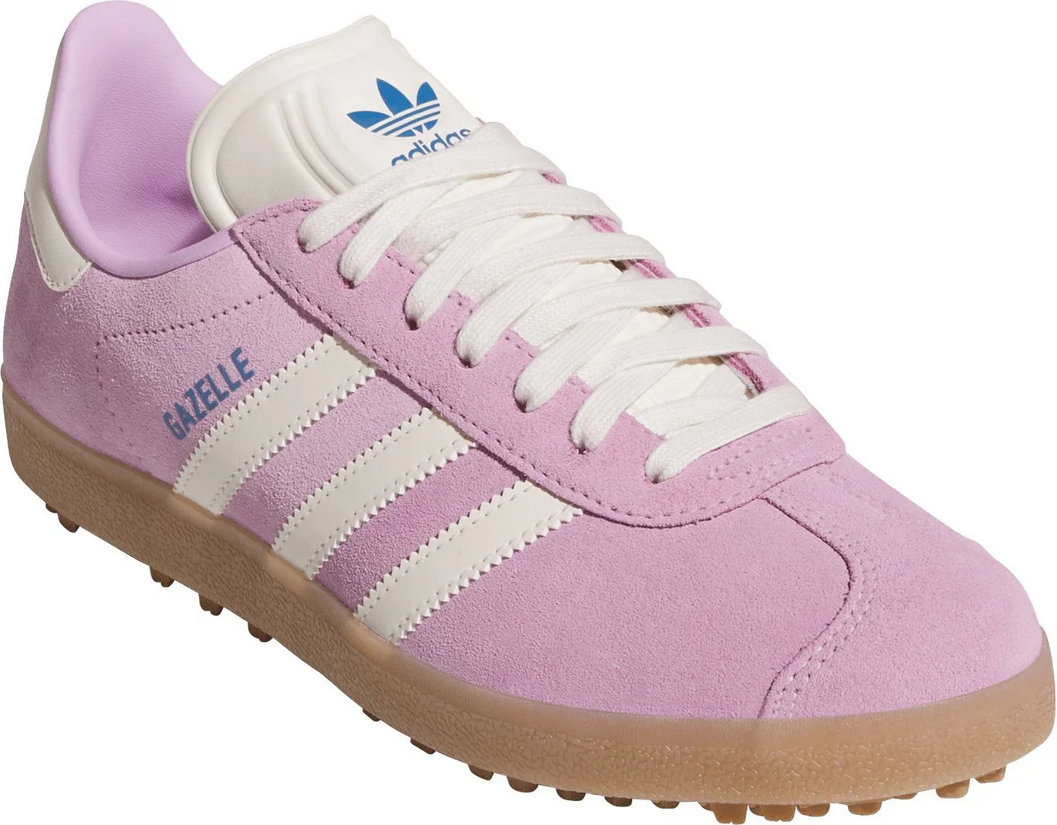 adidas Women's Gazelle Spikeless Golf Shoes Bliss Lilac/Chalk  White/Bluebird | eBay