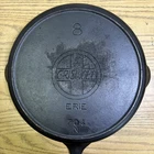Griswold Erie Cast Iron Skillet with Slant Logo No. 8 Heat Ring Restored