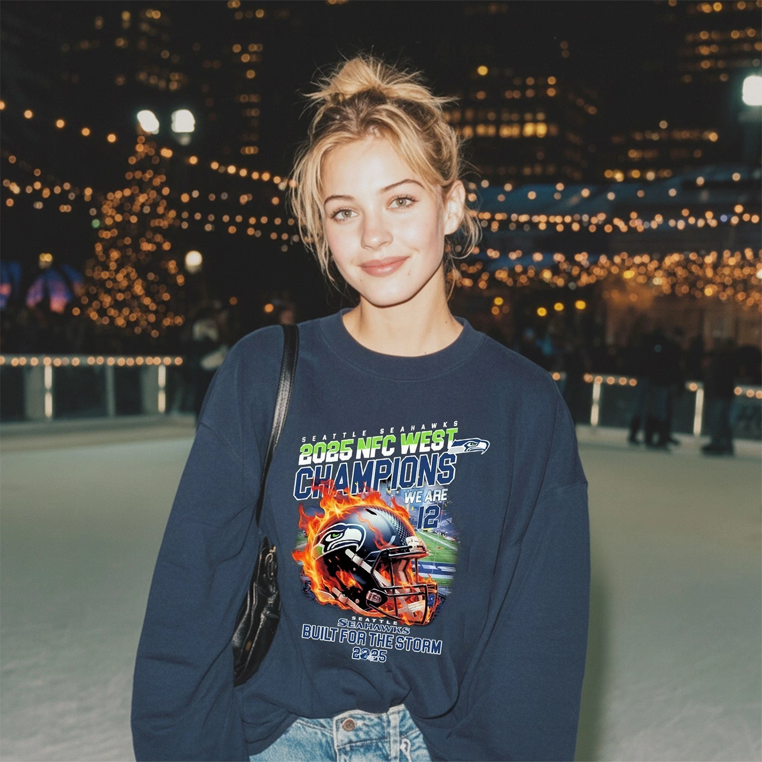 Seattle Seahawks 2025 NFC West Division Champions Sweatshirt