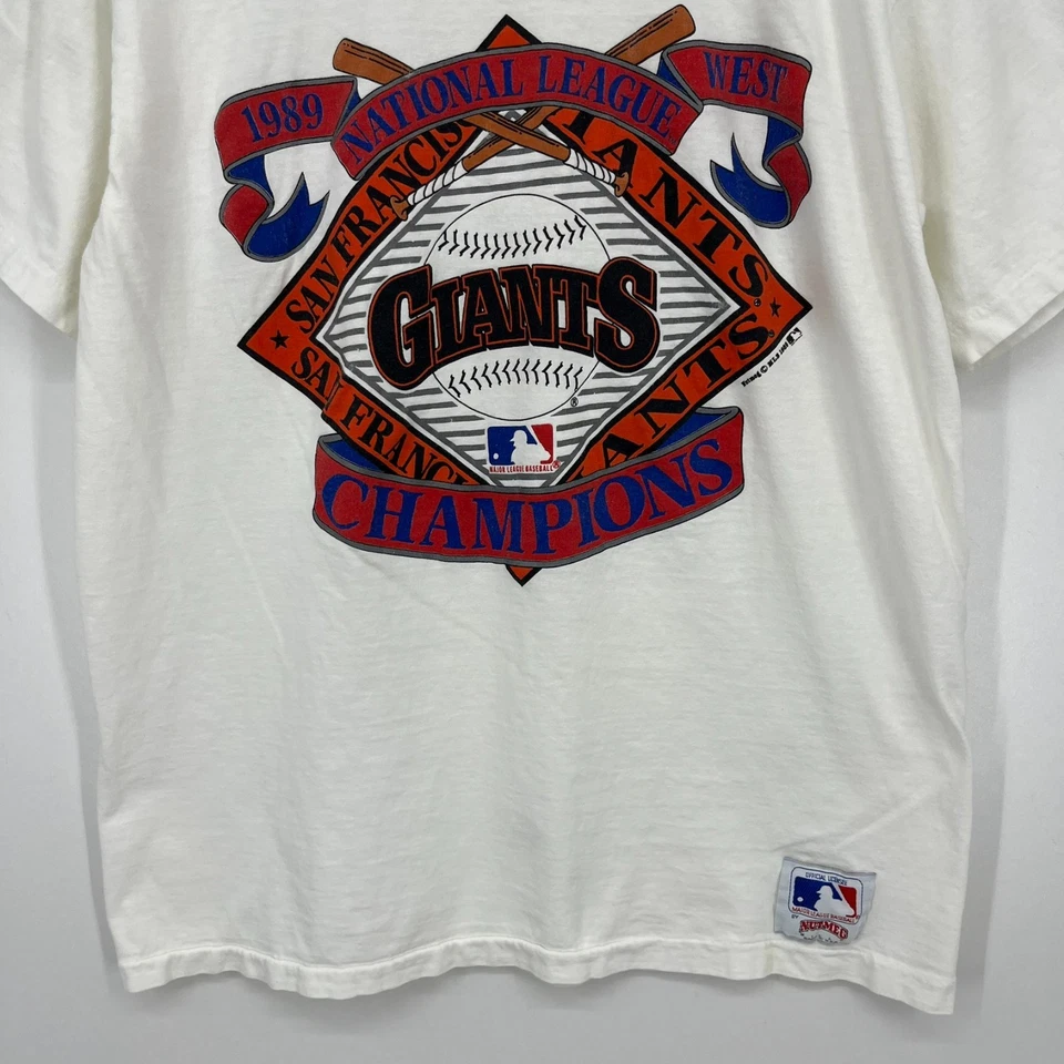 Camiseta de béisbol Nuez moscada Gigantes de San Francisco para hombre XL blanca 1989 de colección EE. UU. Foto 3 de 4