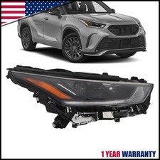 Passenger Drl Projector Headlight Wled Highlow For 2020-2023 Toyota Highlander