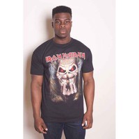 Iron Maiden T Shirt Eddie Candle Finger Album Band Logo Offiziell Schwarz