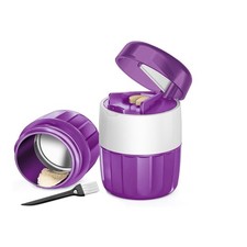 Pill Crusher Grinder 3 in 1 Pill Crusher Fine Powder with Cleaning Brush Portabl