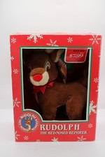 RARE Vintage NEW Rudolph The Red Nosed Reindeer Plush Robert L May
