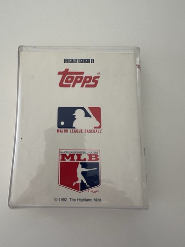 NOLAN RYAN 1992 HIGHLAND MINT 4.25 OZ SILVER MINT-CARD .999 Fine Silver - Picture 7 of 7