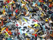 LEGO BULK 50pcs Lot WEAPONS ACCESSORIES tools utensils minifig RANDOM Selection