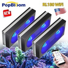 PopBloom 3PCS RL180 Reef LED Saltwater Aquarium Light 72inch for SPS LPS Corals