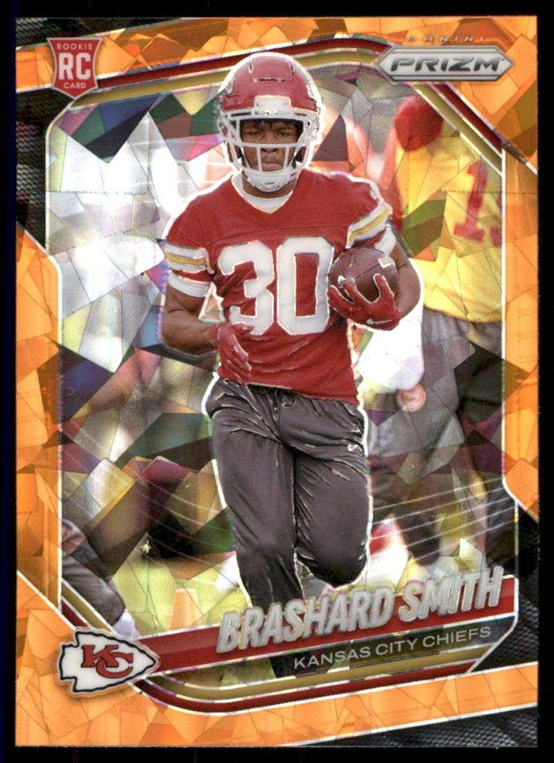 2025 Panini Prizm #308 Brashard Smith Orange Ice