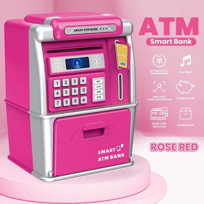 Tirelire électronique à code PIN pour enfants avec aspiration automatique de billets