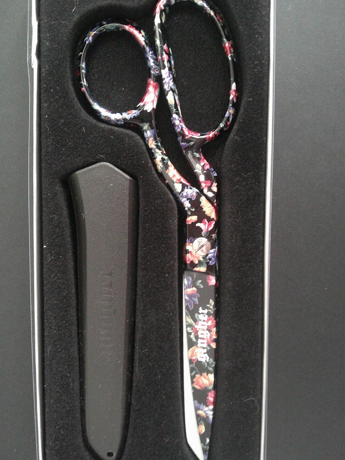 TRULY RARE-VERY UNUSUAL GINGHER PROTOTYPE OF 1999 VICTORA 8' DESIGNER SCISSORS 