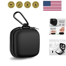 Square Earbud Case Portable EVA Carrying Case Storage Bag Tech Pouch Cell Pho...
