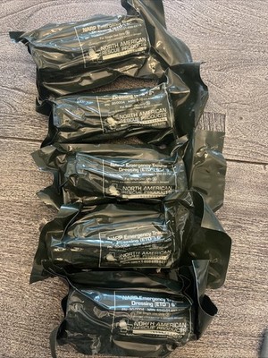 Lot Of 5! North American Rescue NARP Emergency Trauma Field Dressing ETD 6'' NEW