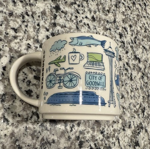 Starbucks Coffee Seattle Been There Series Coffee Tea Mug Cup 14 oz New W SKU - Picture 2 of 3