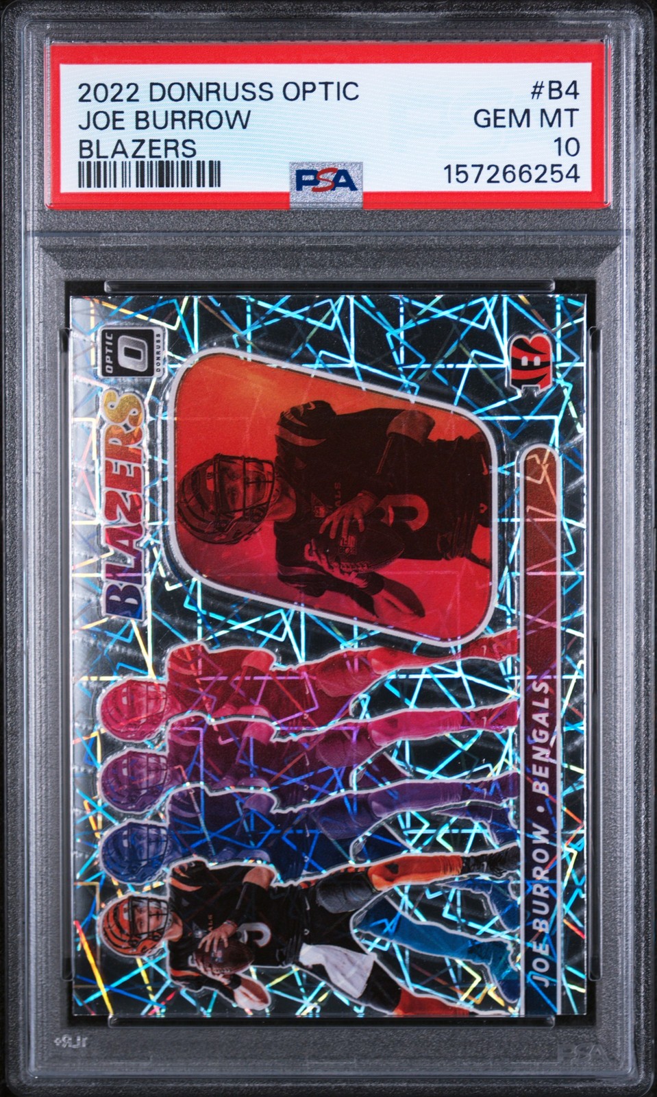 2022 Donruss Optic #B-4 Joe Burrow Blazers PSA 10