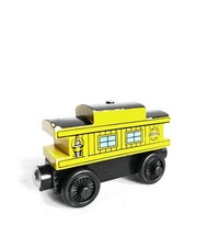 Thomas the Tank Engine Wooden Railway Train - Yellow Sodor Line Caboose 2000 GUC