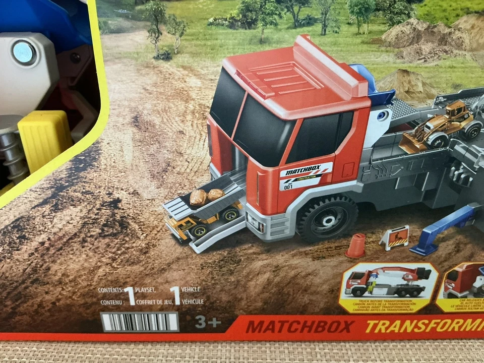 Matchbox Action Drivers Transforming Excavator Playset Truck 1:64 Vehicle NIB - Image 4 of 4