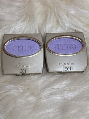 2x L Oréal STUDIO SECRETS SINGLE  EYE SHADOW #501 VIOLET PETAL.Sealed. Read