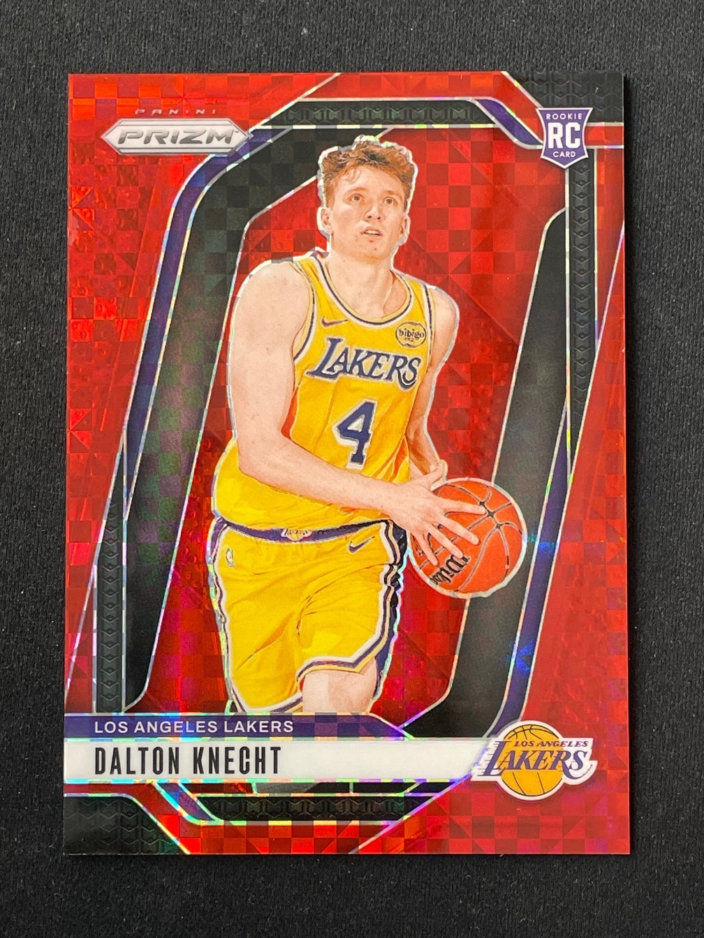 Dalton Knecht 2024-25 Panini Prizm Red Power Prizm 32/75 RC #238