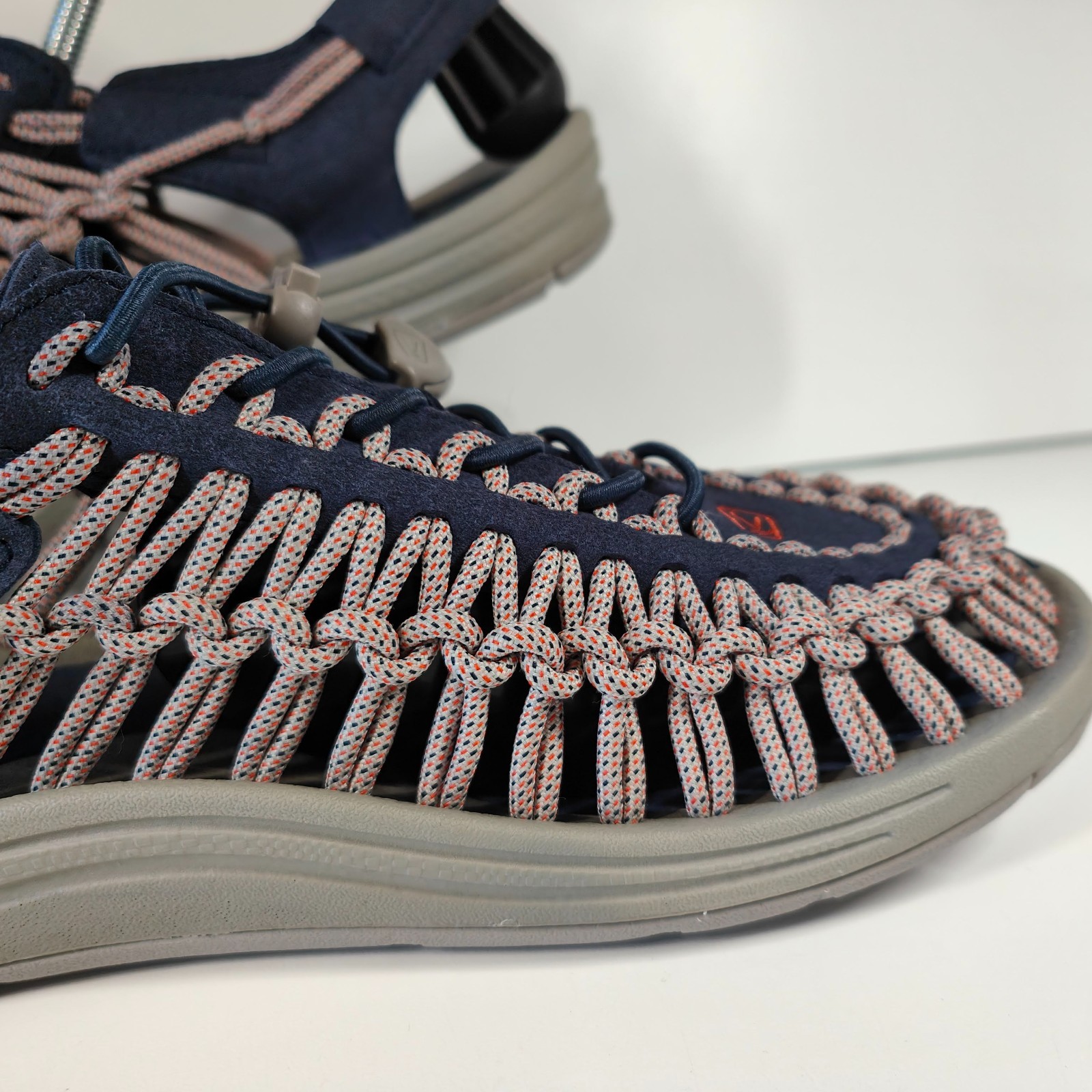 Sandali Keen Uneek donna Midnight blu navy rosso taglia 7 5 UK a bordo piscina vacanze divertimento