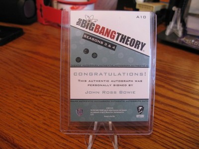 Cryptozoic 2012 Big Bang Theory John Ross Bowie Barry Kripke