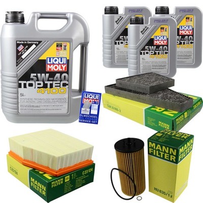 INSPEKTIONSKIT FILTER LIQUI MOLY ÖL 8L 5W-40 für VW Phaeton 3D_ 4.2 V8 4motion