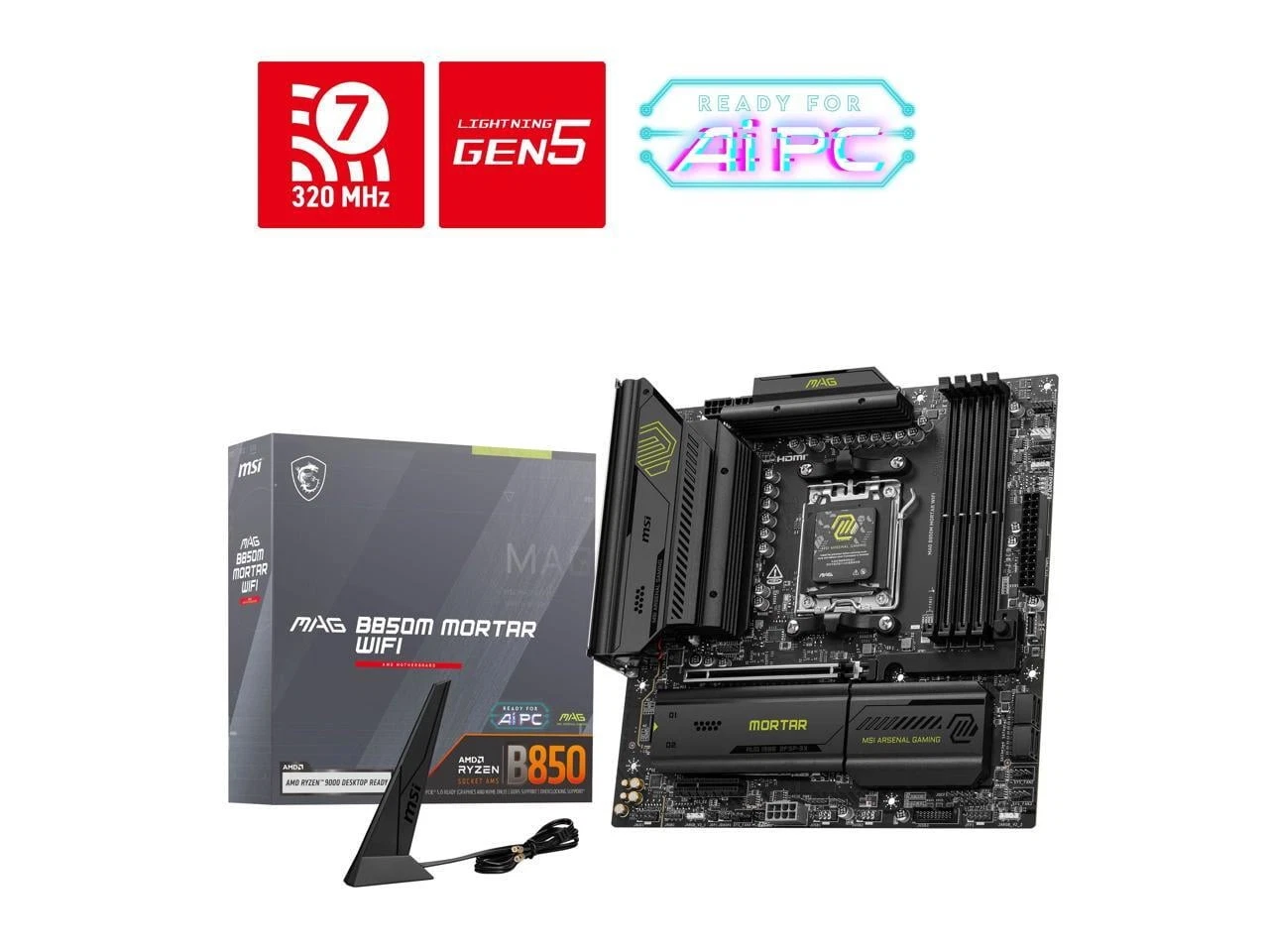MSI MAG B850M MORTAR WIFI Motherboard